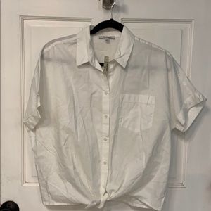 Madewell button up top.
